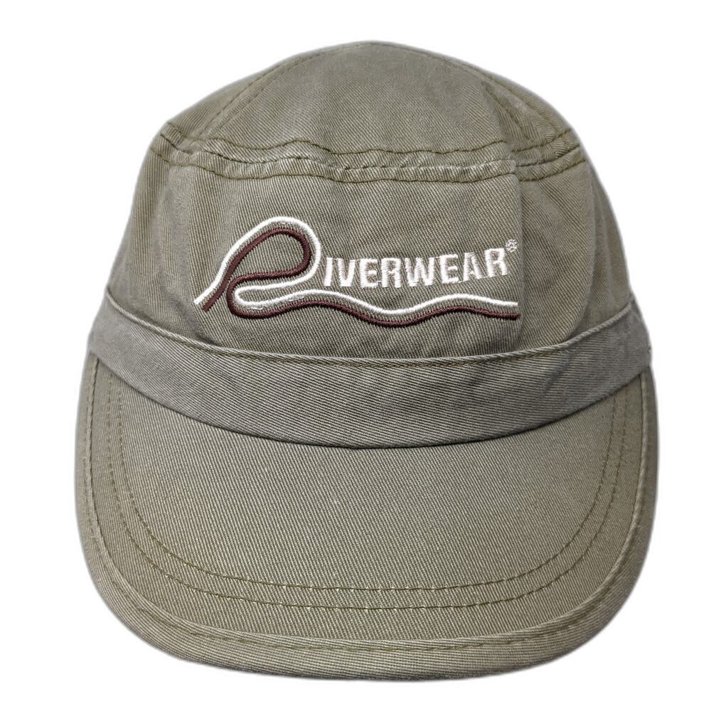 Riverwear Strapback Cadet Army Cap Brown One Size Embroidered Alternative